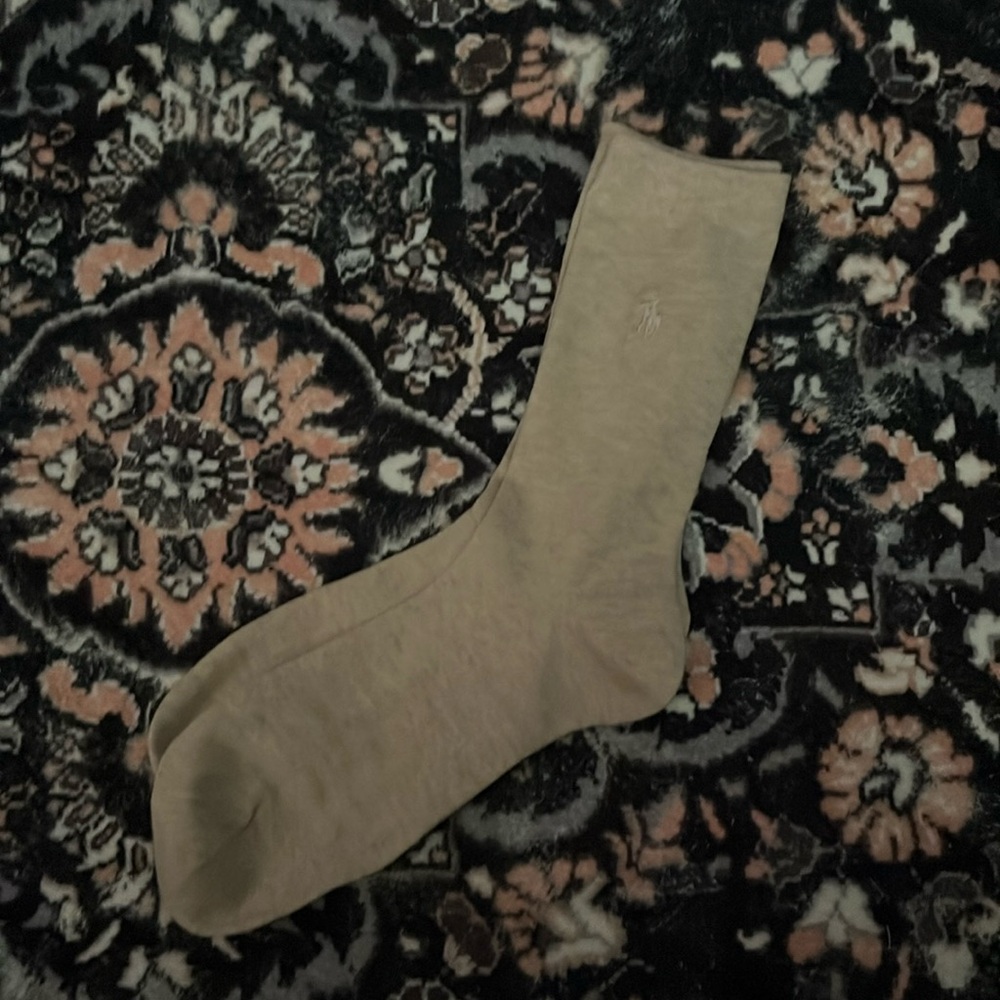 NWOT RALPH LAUREN WOMENS TAN CREW SOCKS